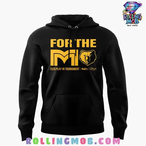Memphis Grizzlies 2025 Play-In Tournament Black Hoodie Memphis Grizzlies 2025 Play-In Tournament Black Hoodie