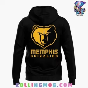 Memphis Grizzlies 2025 Play In Tournament Black Hoodie 3