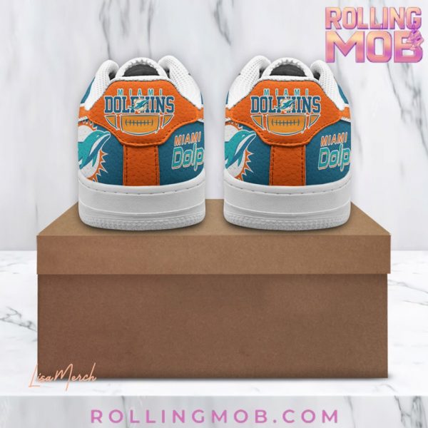 Miami Dolphins Go Fins Nike Air Force 1