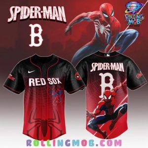 Boston Red Sox Spider Man Game Night 2025 Baseball Jersey