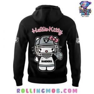 Las Vegas Raiders x Hello Kitty Black Hoodie 3