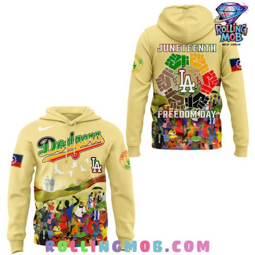 Los Angeles Dodgers Juneteenth Freedom Day 2025 Hoodie Los Angeles Dodgers Juneteenth Freedom Day 2025 Hoodie