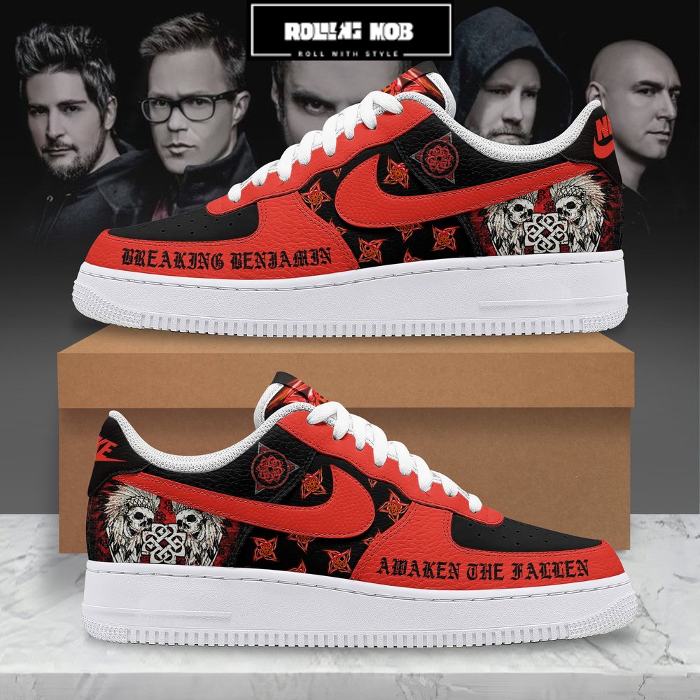 Breaking Benjamin Rock Band Limited Version Nike Air Force 1 Breaking Benjamin Rock Band Limited Version Nike Air Force 1