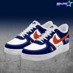 Edmonton Oilers Stanley Cup Custom Name Nike Air Force 1
