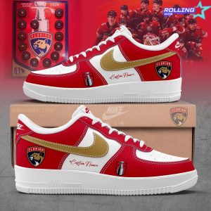 Florida Panthers Stanley Cup Custom Name Nike Air Force 1