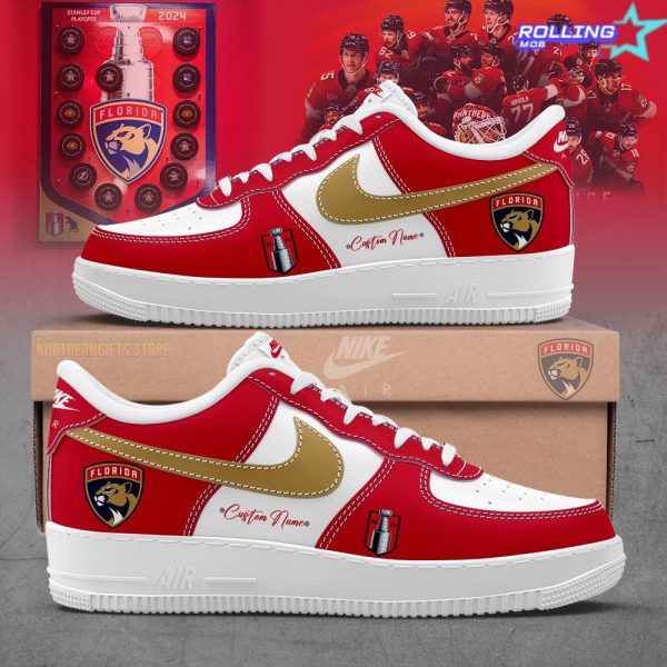 Florida Panthers Stanley Cup Custom Name Nike Air Force 1