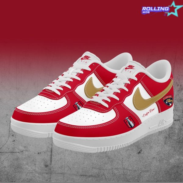 Florida Panthers Stanley Cup Custom Name Nike Air Force 1