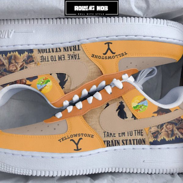 Yellowstone Take Em to the Train Station Limited Edition Nike Air Force 1
