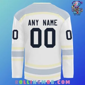 2025 New York Yankees White Hockey Jersey 3