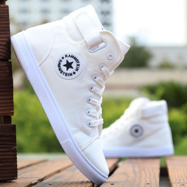 Brantley Gilbert White Version Edition High Top Canvas Shoes
