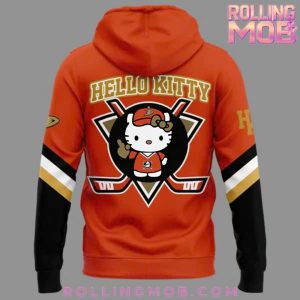 Anaheim Ducks x Hello Kitty Plush Pack Special Hoodie