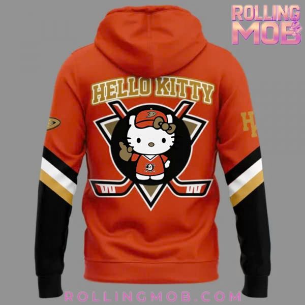 Anaheim Ducks x Hello Kitty Plush Pack Special Hoodie