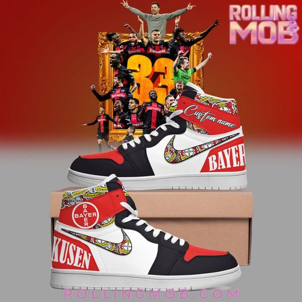 Bayer 04 Leverkusen Custom Name Air Jordan 1