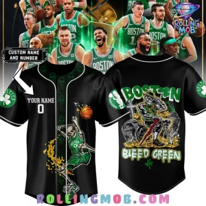 Boston Celtics Bleed Green Baseball Jersey