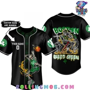 Boston Celtics Bleed Green Baseball Jersey
