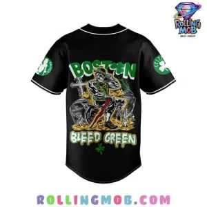 Boston Celtics Bleed Green Baseball Jersey 4