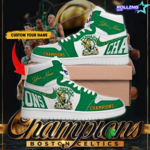 Boston Celtics NBA Finals Champions Customized Air Jordan 1