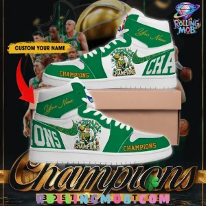 Boston Celtics NBA Finals Champions Customized Air Jordan 1
