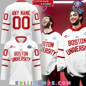 Boston University Terriers Frozen Four 2025 Hockey Jersey