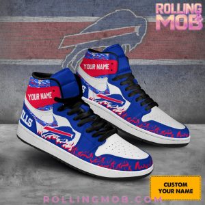 Buffalo Bills Collab Nike Custom Name Air Jordan 1