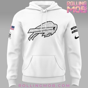 Buffalo Bills Salute To Service 2024 White Hoodie