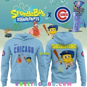 Chicago Cubs SpongeBob SquarePants 2025 Hoodie