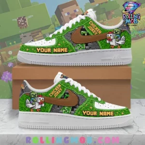 Chicken Jockey x Minecraft Limited Edition Nike Air Force 1