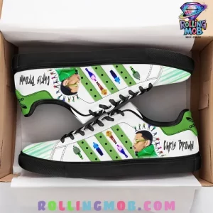 Chris Brown x Adidas Black Limited Edition Stan Smith Shoes