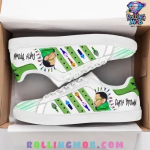 Chris Brown x Adidas White Limited Edition Stan Smith Shoes