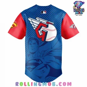 Cleveland Guardians Superman Night 2025 Baseball Jersey 3