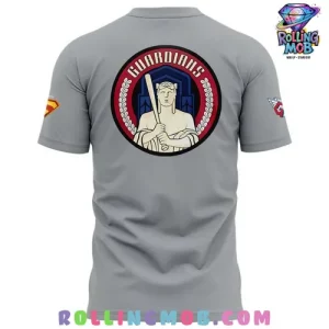 Cleveland Guardians x Superman Night 2025 Grey T Shirt 3