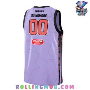 Criollos de Caguas 2024 Purple Basketball Jersey 3