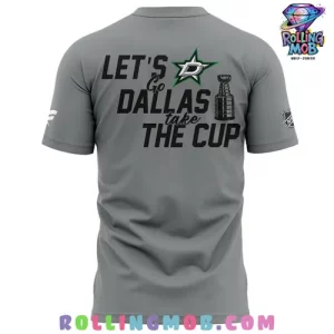 Dallas Stars 2025 Stanley Cup Playoffs Grey T Shirt 3