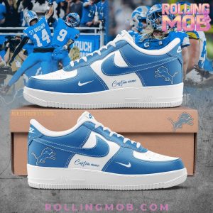 Detroit Lions Football Custom Nike Air Force 1