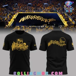 Golden State Warriors NBA Play Off 2025 Black T-Shirt