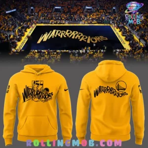 Golden State Warriors NBA Play Off 2025 Gold Hoodie