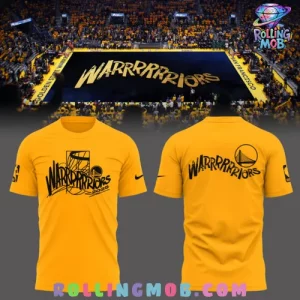 Golden State Warriors NBA Play Off 2025 Gold T-Shirt