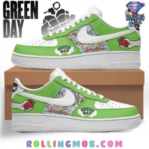 Green Day Dookie Green Nike Air Force 1