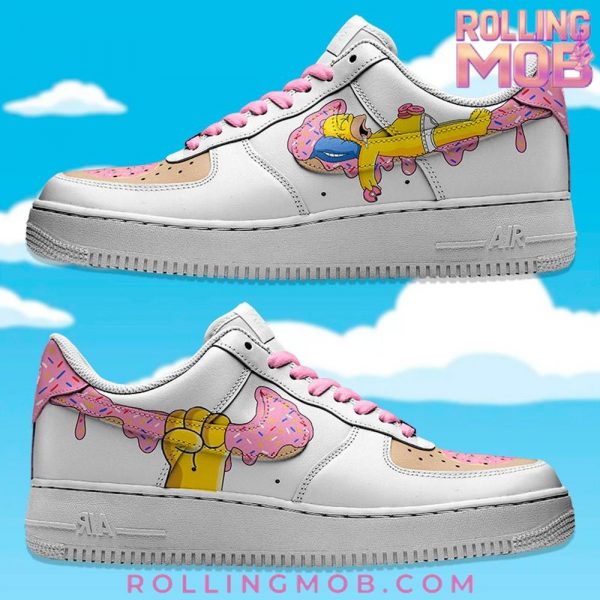 Homer Donuts Swoosh Simpsons Limited Edition Air Force 1