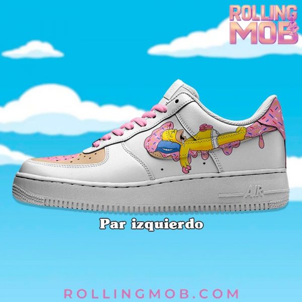 Homer Donuts Swoosh Simpsons Limited Edition Air Force 1