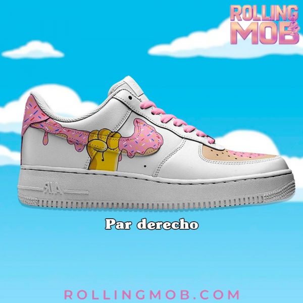 Homer Donuts Swoosh Simpsons Limited Edition Air Force 1