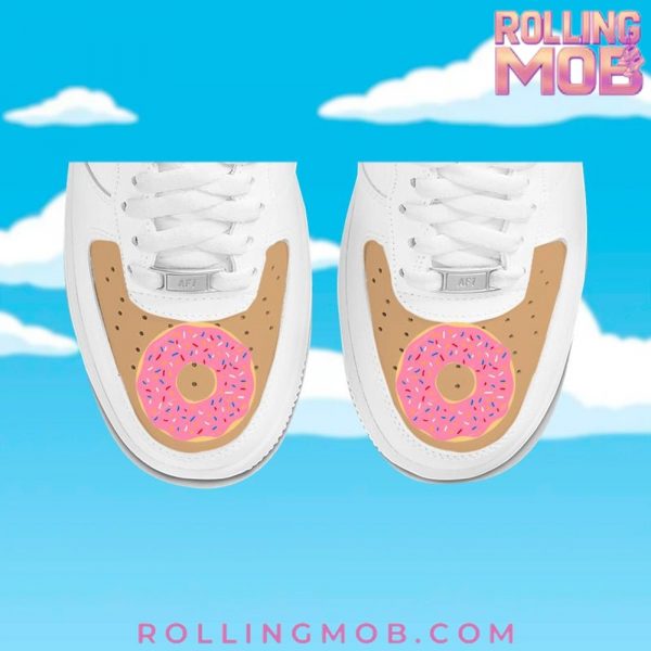 Homer Donuts Swoosh Simpsons Limited Edition Air Force 1