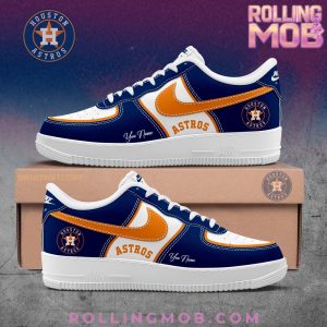 Houston Astros Collab Nike Custom Name Air Force 1