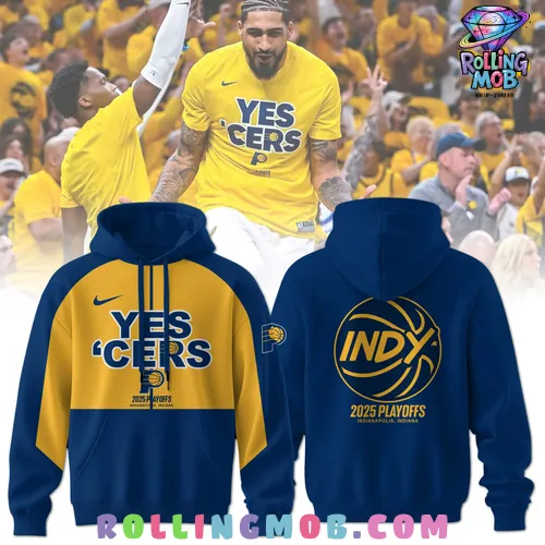 Indiana Pacers YES 'CERS 2025 Playoffs Hoodie Indiana Pacers YES 'CERS 2025 Playoffs Hoodie