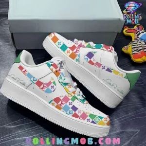 Louis Vuitton Pastel Rainbow Monogram Nike Air Force 1