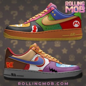 Mario Bros Collage Limited Edition Air Force 1