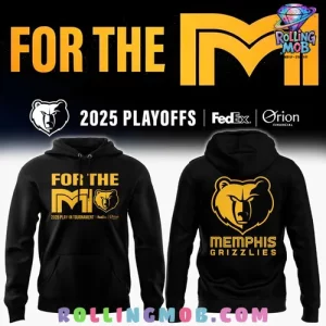 Memphis Grizzlies 2025 Play-In Tournament Black Hoodie