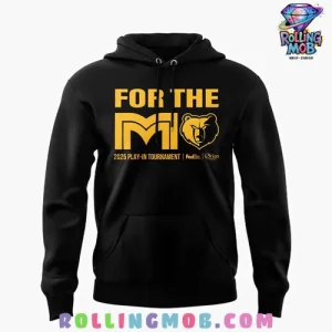 Memphis Grizzlies 2025 Play-In Tournament Black Hoodie