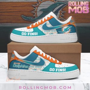 Miami Dolphins Go Fins Nike Air Force 1