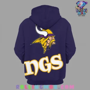 Minnesota Vikings New 2024 Purple Hoodie 3